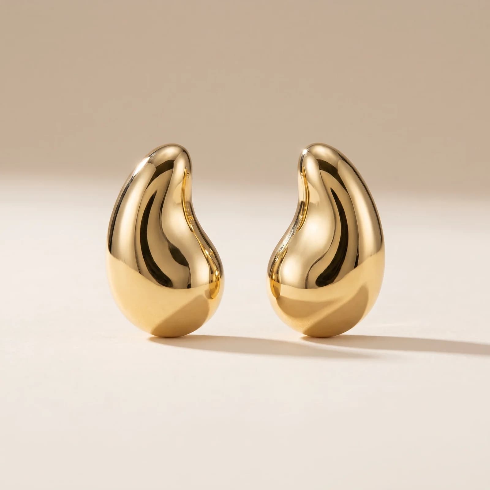 Vesper Sculptural Droplet Studs